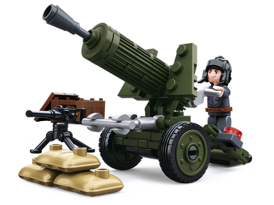 Sluban Military Bricks - WWII Anti Aircraft Gun - B0678A