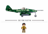 Sluban Military Bricks -Messerschmitt Fighter Plane - B0977