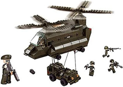 Sluban Military Bricks - Transport Helicopter Set - B6600