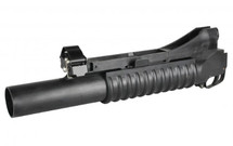 S&T M203L Long Grenade Launcher in Black (Lightweight Version)