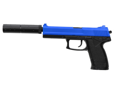 Double Eagle M23 Spring BB Gun Pistol in Blue