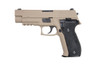 WE Tech F226 Series MK25 Gas Blowback GBB Airsoft Pistol In Tan
