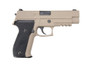 WE Tech F226 Series MK25 Gas Blowback GBB Airsoft Pistol In Tan
