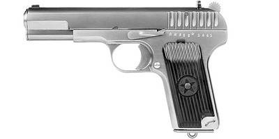WE Tech - TT33 Tokarev GBB Airsoft Pistol in Silver - bbguns4less