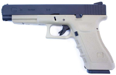 WE Tech - EU34 Gas Blowback Airsoft Pistol in Tan