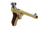 WE Tech P08 Luger 6" Metal Gas Blowback Pistol - 24c Gold Plated (WE-P008)
