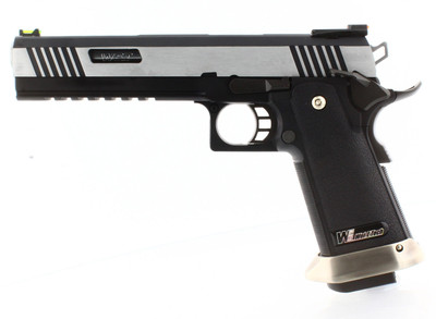 WE Tech 6" Hi-Capa IREX GBB Airsoft Pistol in Silver (WE-H018WETA22TSV)