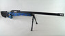 AGM P288 L96 AWP Sniper with Bipod & Folding Stock In Olive Drab with Blue & Black