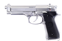 WE Tech M92 GEN 2 GBB Airsoft Pistol in Chrome/Silver (WE-M002)