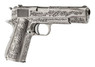 WE 1911 Floral Engraved ‘Mehico Druglord’ GBB Pistol in Silver (WE-E006SP-BOX)
