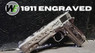 WE 1911 Floral Engraved ‘Mehico Druglord’ GBB Pistol in Silver (WE-E006SP-BOX)