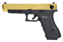 WE Tech EU35 GBB Airsoft Pistol in Titanium Gold Version