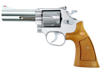 UHC S&W Model 586 Revolver 4" Spring Powered BB Pistol in Silver