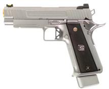 EMG / Salient Arms 2011 DS Full Auto GBB Pistol (4.3 / Silver Aluminum)