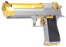 WE/Cybergun Desert Eagle L6 .50AE GBB (Full Metal) in Silver & Gold