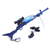 American 180 Model Rifle Large Key Ring 25cm in Blue with Extras