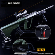 AUG-A3 Model Rifle Large Key Ring 16.5cm in Green
