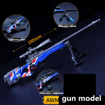 AWM Model Sniper Rifle Large Key Ring 18cm in Blue