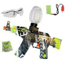 Gel Ball Blaster AKM-47 Fully Automatic Rechargeable Battery in Green