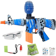 Gel Ball Blaster M16 Fully Automatic Rechargeable Battery in Blue 