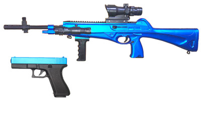 Vigor 7107 Cx4 Rifle & EU17 Pistol Combo Pack in Blue