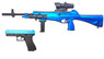 Vigor 7107 Cx4 Rifle & EU17 Pistol Combo Pack in Blue