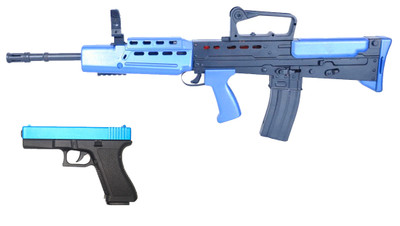 Vigor 7857 - L85A1 Rifle & EU17 Pistol Combo Pack in Blue