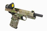 Raven M1911 MEU Railed Gas Blowback Pistol in Camo with BDS Sight (RGP-02-12-BDS)