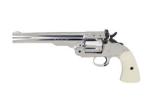 ASG Schofield 6" Airsoft Revolver in Silver with Ivory Grip (19795)