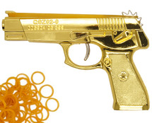 QSZ92-9 Pistol Rubber Band Gun Full Metal in Gold