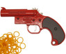 Revolver Pistol Rubber Band Gun Full Metal in Red
