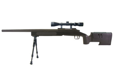 Double Eagle M62 Airsoft Sniper Rifle In black