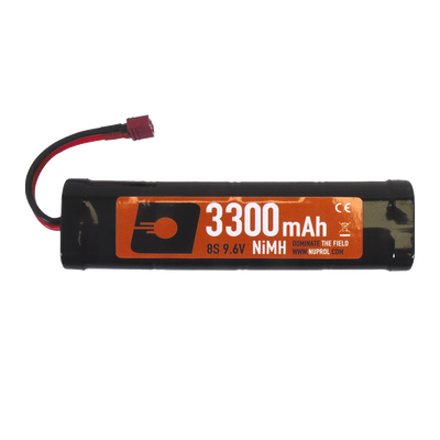 Nuprol 3300mAh NiMH 9.6V Large Brick with Deans Connector (8013)