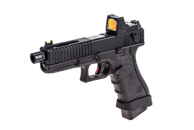 Vorsk EU18 Tactical Gas Blowback Pistol in Black inc BDS Sight (VGP-01-03-BDS)
