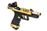 Vorsk EU17 Vented Gas Blowback Pistol in Gold With BDS Sight (VGP-01-26-BDS)