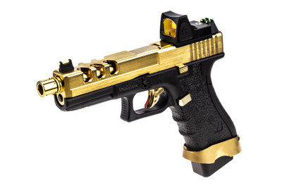 Vorsk EU17 Vented Gas Blowback Pistol in Gold With BDS Sight (VGP-01-26-BDS)
