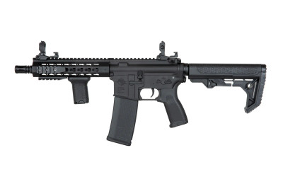 Specna Arms SA-E08 EDGE Keymod With Light Ops Stock in Black