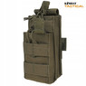 Kombat UK Single duo mag pouch with molle fixings in Olive Green