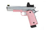 Raven Hi-Capa R14 GBB Pistol with Rails & BDS Sight in Pink (RGP-03-33-BDS
