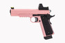 Raven Hi-Capa R14 GBB Pistol with Rails & BDS Sight in Pink (RGP-03-32-BDS )