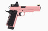 Raven Hi-Capa R14 GBB Pistol with Rails & BDS Sight in Pink (RGP-03-32-BDS )