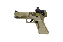 Raven EU18 GBB Pistol in Green Camo with BDS Sight (RGP-01-09-BDS)