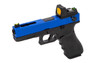 Nuprol Raven EU18 Full Auto GBB Pistol in Blue with BDS Sight (RGP-00-01-BDS)