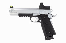 Raven Hi-Capa R14 GBB Pistol with Rails & BDS Sight in Black & Sliver (RGP-03-30-BDS)
