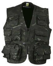 Kombat UK - Kids Tactical Vest in Black Camo