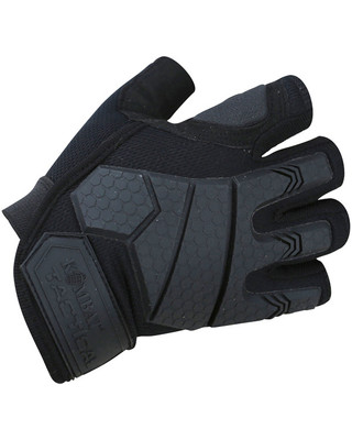Kombat UK - Alpha Fingerless Tactical Gloves in Tactical Black