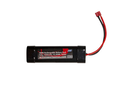 ASG Battery - 9,6V 1600 mAh NiMH with T-plug/Deans connector (19623)