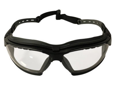 ASG - Strike Systems Airsoft Safety Goggles Anti-Fog in Black & Clear (19240)