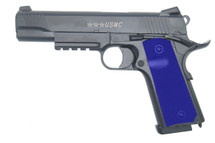 Double Bell 739 - M45-A1 USMC Full Metal GBB Pistol in Blue