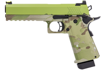 Raven HYDRO Hi Capa 5.1 GBB Pistol in Camo With Green Slide (RGP-03-53)